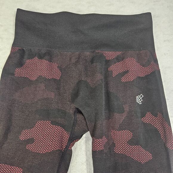 Jed North Camo Athletic Leggings Women Sz XS Red Yoga Workout Compression Gym - Picture 7 of 16